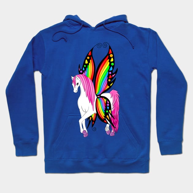 Rainbow PonyFly Hoodie by MelanieJeyakkumar